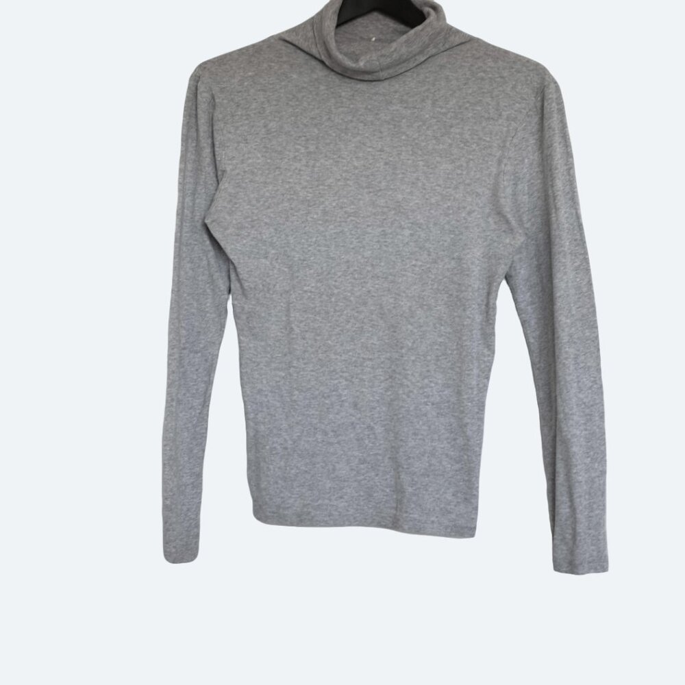 Vintage grey heathered Old Navy turtleneck shirt 100% cotton size M